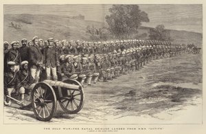 The Zulu War, the Naval Brigade landed from HMS "Active" by English School