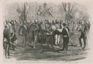 Earl Granville reading the address by English School