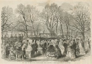 The band of the Royal Horse Guards Blue playing at Kensington Gardens by English School