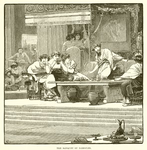 The Banquet of Damocles by English School
