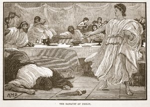 The Banquet of Philip by English School
