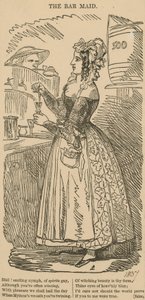 The barmaid by English School