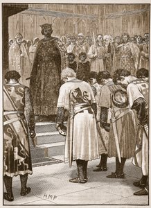 The barons submitting their demands to Henry (Illustration from Cassell