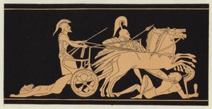 The Body of Hector Dragged Behind the Chariot of Achilles by English School