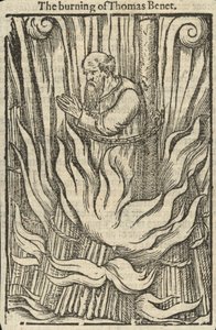 The Burning of Thomas Benet by English School