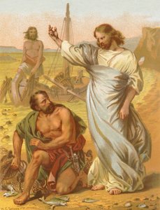 The Calling of Peter by English School