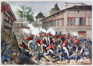 The capture of Canton: Skirmish near the west gate of the city by English School
