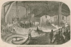 The Casting of the Great Clock of Westminster Palace at Norton, Stockton-on-Tees by English School