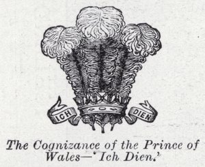 The cognizance of the Prince of Wales, 