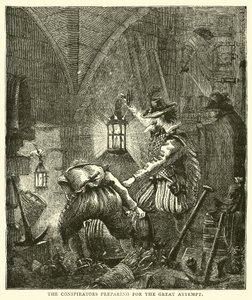 The conspirators preparing for the great attempt by English School