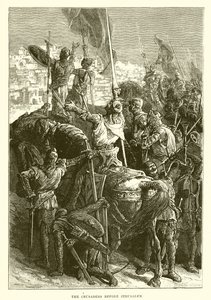The Crusaders Before Jerusalem by English School