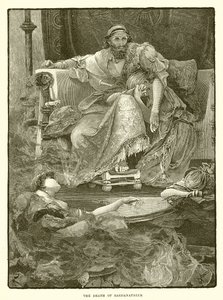 The Death of Sardanapalus by English School