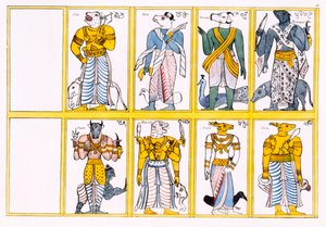 The devils, including Ayimane, Sooniyan and Calloo-Coomare, from The History and Doctrine of Buddhism by Edward Upham, 1829 by English School