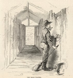 The Diamond Fields at Orange Vaal River, South Africa; The Head Waiter by English School