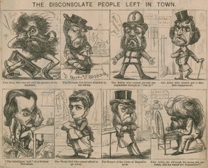 The disconsolate people in town by English School