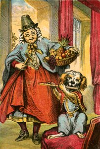 The dog playing the flute by English School