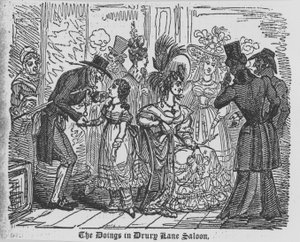 The Doings in a Drury Lane Saloon by English School