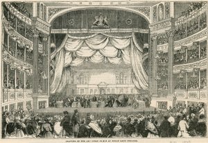 The drawing of the Art Union prizes at Drury Lane Theatre in 1843