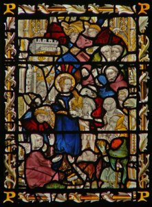 The east window depicting St Elisabeth of Hungary