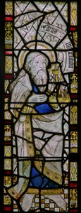 The east window depicting St Jude