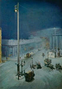 The Electric Light at the Mansion House, London
