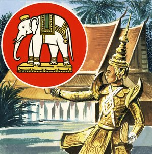 The Elephant, Emblem of Thailand by English School