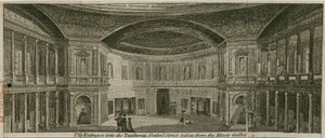 The entrance into the Pantheon, Oxford Street, London, taken from the music gallery by English School