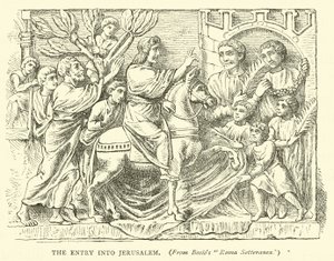 The Entry into Jerusalem by English School