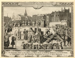 The Extensive View of the Place of Martyrdom of Bishop Ridley and Latimer