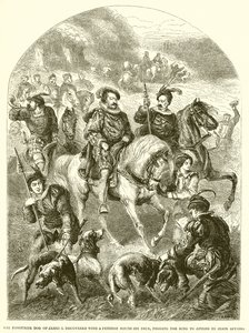 The Favourite Dog of James I Discovered with a Petition Round His Neck, Begging the King to Attend to State Affairs by English School