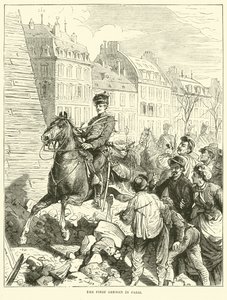 The First German in Paris, February 1871 by English School