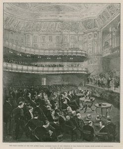 The first concert at the new Queens Hall, Langham Place by English School