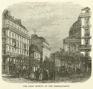 The First Effects of the Bombardment, November 1870 by English School