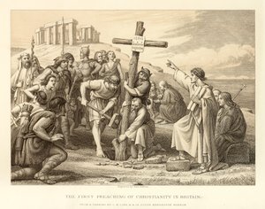 The First Preaching of Christianity in Britain by English School
