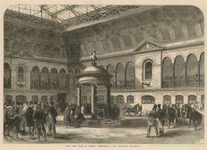 The First Sale at Messrs Tattersalls New Building by English School