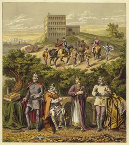 The Four Norman Kings of England; King William I, King William II, King Henry I, King Stephen by English School
