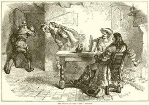 The Fracas at the Ship Tavern by English School