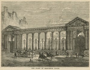 The Front of Grosvenor House, London by English School