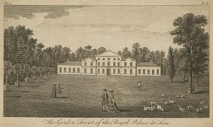 The Garden Front of the Royal Palace at Kew, London by English School
