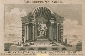 The gigantic statue, or Colossus of Jupiter Olympus by English School