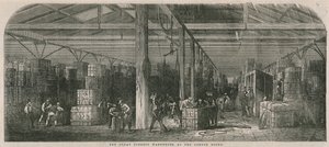 The Great Tobacco Warehouse at the London Docks by English School