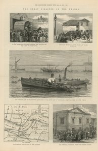 The Great Disaster on the Thames by English School