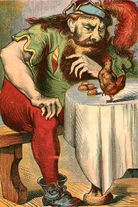 The Hen that Lays Golden Eggs by English School