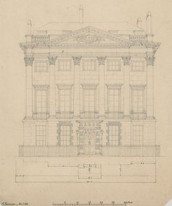 The house of Mr Scotmother, Cavendish Square, London by English School
