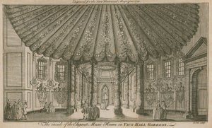 The Inside of the Elegant Music Room (Rotunda) in Vauxhall Gardens, London by English School