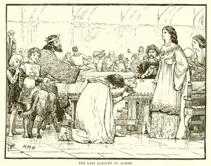The Last Banquet of Alboin by English School