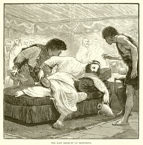 The last banquet of Sertorius by English School