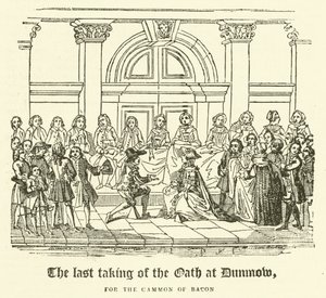 The Last Taking of the Oath at Dunmow, for the Gammon of Bacon by English School