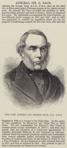 The late Admiral Sir George Back, RN, FRS by English School