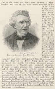 The Late Alderman Abel Heywood by English School